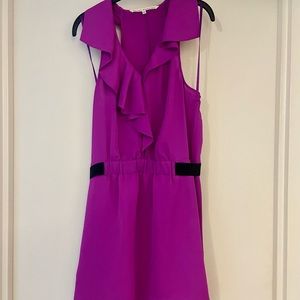 RACHEL Rachel Roy Bright Fuchsia Sleeveless Ruffle Dress- Size 10 NWT